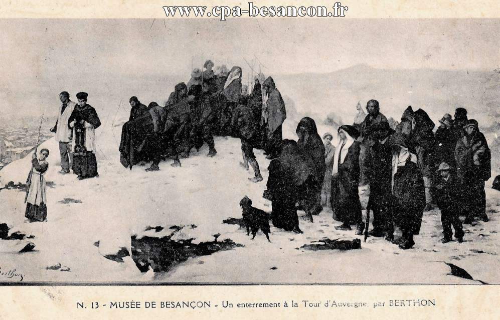 N.13 - MUSÉE DE BESANÇON - Un enterrement à la Tour d Auvergne par BERTHON
